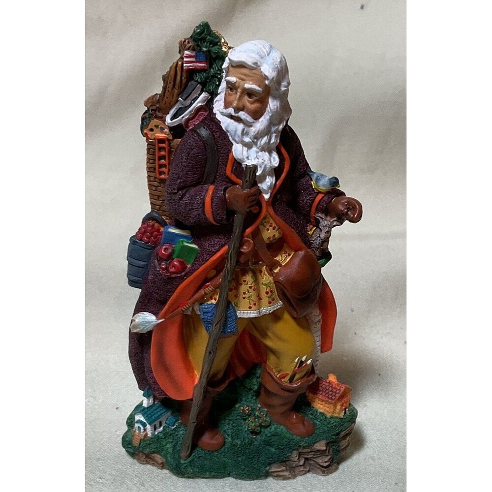 Vintage Pipka Door County Santa Ornament Approx 4 Inches
